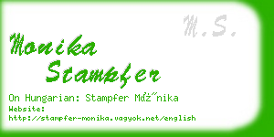 monika stampfer business card